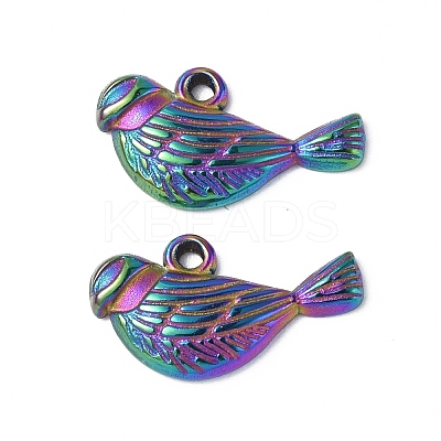 Ion Plating(IP) 304 Stainless Steel Charms STAS-C066-01M-1