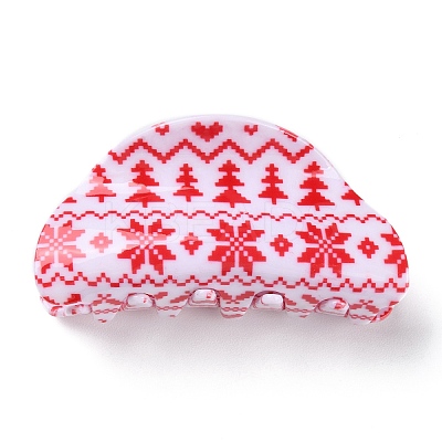 Christmas Theme PVC Claw Hair Clips PHAR-C001-01A-1