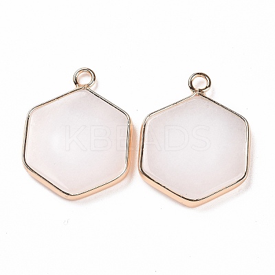 Natural White Jade Pendants G-G990-06KCG-1
