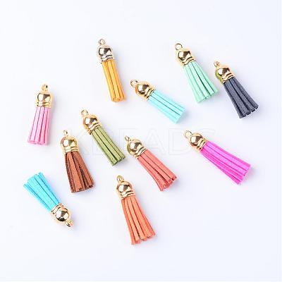 Faux Suede Tassel Pendant Decorations FIND-T002-B-1