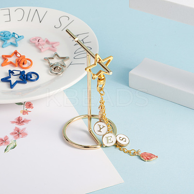 26Pcs 13 Style Zinc Alloy Swivel Lobster Claw Clasps FIND-CW0001-03-1