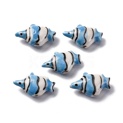Handmade Porcelain Beads PORC-R002-02G-1
