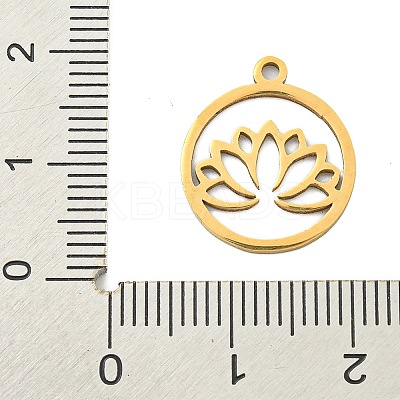 Ion Plating(IP) 201 Stainless Steel Pendants STAS-M015-08G-1