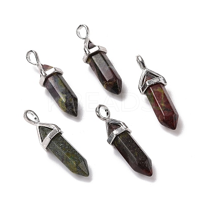 Natural Dragon Blood Pointed Pendants X-G-K329-48P-1