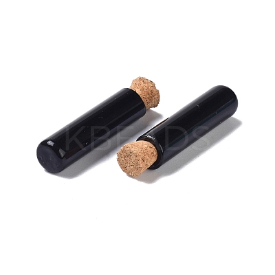 Tube Glass Cork Bottles Ornament AJEW-O032-04A-1