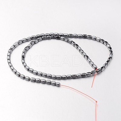 Non-magnetic Synthetic Hematite Bead Strands G-F300-40B-09-1
