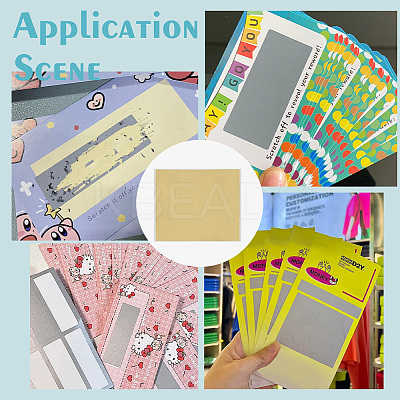 Adhesive Sticker Coated Scratch Off Film Password Sticke DIY-WH0569-90B-1