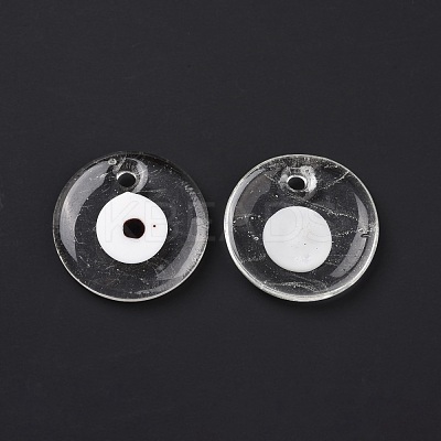 Handmade Lampwork Evil Eye Pendants LAMP-E106-02A-03-1