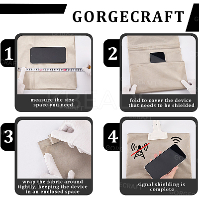 EMF Protection Fabric AJEW-WH0314-712B-01-1