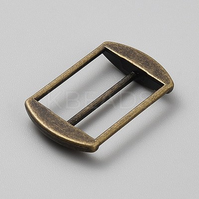 Alloy Tri-Glide Adjuster Buckles FIND-WH0139-378AB-1