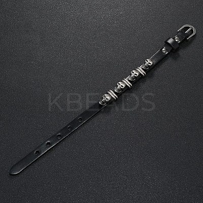 Alloy Skull Rivets Bracelet LS-BJEW-C037-03A-1