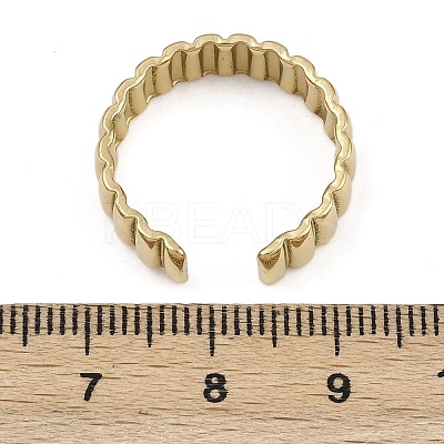 304 Stainless Steel Cuff Rings RJEW-D332-04G-1