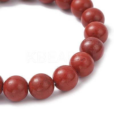 Natural Red Jasper Beads Bracelets BJEW-JB12200-01-1