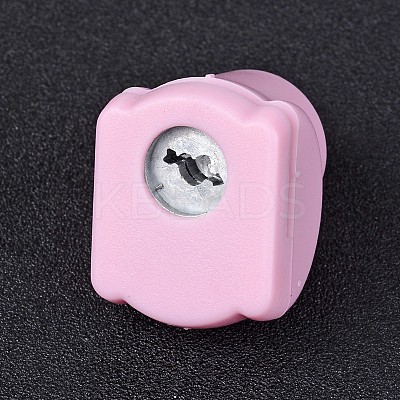 Random Single Color or Random Mixed Color Mini Plastic Craft Paper Punch Sets for Scrapbooking & Paper Crafts AJEW-L051-14-1