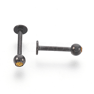 (Jewelry Parties Factory Sale)304 Stainless Steel Barbell Cartilage Earrings EJEW-L207-O05-B-1