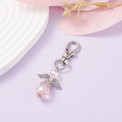 Faceted Teardrop Glass Pendants HJEW-AL0034-1