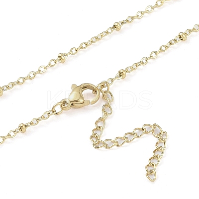 304 Stainless Steel Pendant Necklaces NJEW-H029-02G-I-1