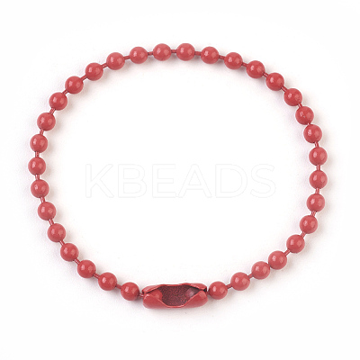 Eco-Friendly Iron Ball Chains with Connectors IFIN-F149-A10-1