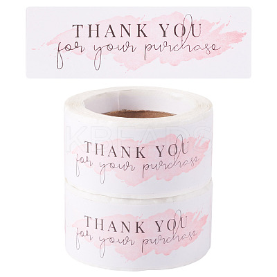 2 Rolls Self-Adhesive Paper Gift Tag Youstickers DIY-TA0013-48A-1