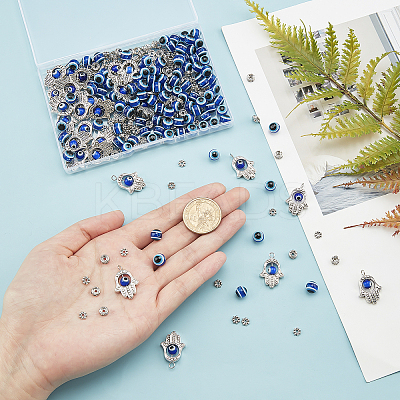 DIY Evil Eye Jewelry Kits DIY-NB0004-73AS-1