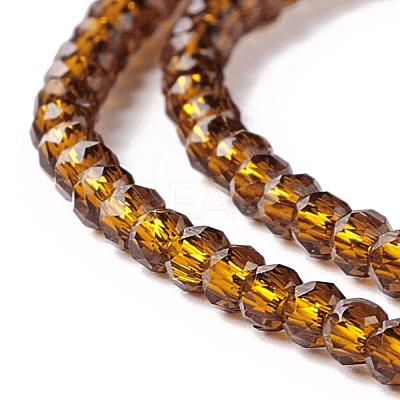 Transparent Glass Beads Strands GLAA-C019-01A-12-1