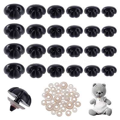 70 Bags 6 Styles Oval Resin Craft Nose DIY-GA0008-23A-1