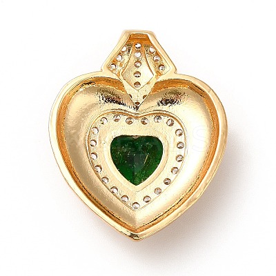 Rack Plating Brass & Rhinestone Pendants KK-H438-07G-01-1