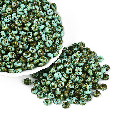 Picasso Glass Seed Beads SEED-N010-01F-1