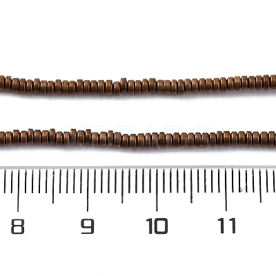 Electroplated Non-magnetic Hematite Beads Strands G-P571-A01-01C-1