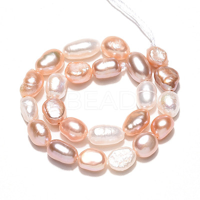 Natural Cultured Freshwater Pearl Beads Strands PEAR-N014-05N-1