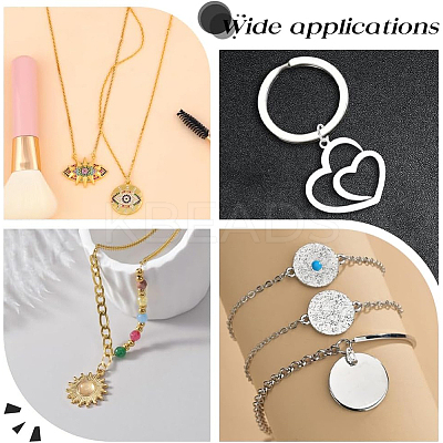 80Pcs 2 Colors Brass Split Rings KK-BBC0014-04A-1