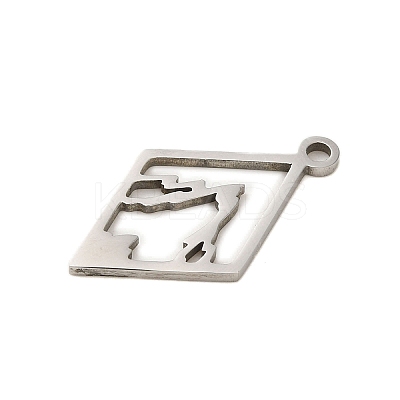 Non-Tarnish 304 Stainless Steel Pendants LS-STAS-S123-01P-02-1