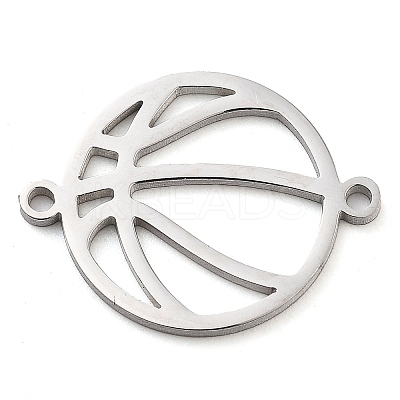 304 Stainless Steel Hollow Sport Ball Connector Charms LS-STAS-M076-11P-1