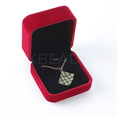 Square Velvet Jewelry Boxes for Pendant CON-WH20013-03A-1