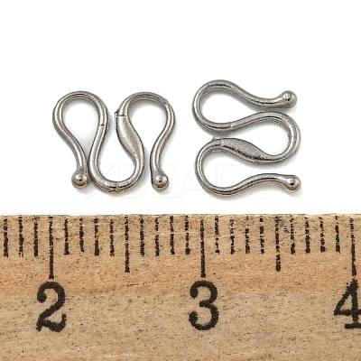 Non-Tarnish 304 Stainless Steel S-Hook Clasps STAS-U007-19A-P-1