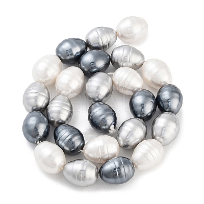 Electroplated Shell Pearl Beads Strands BSHE-H110-01-04-1
