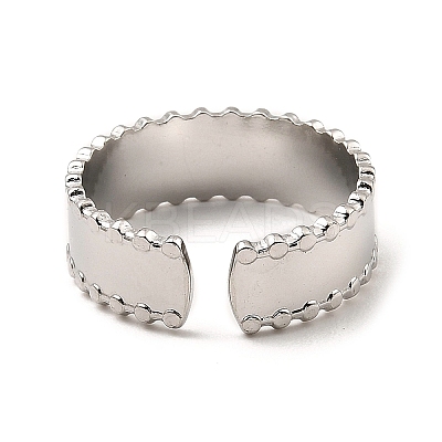 Non-Tarnish 304 Stainless Steel Open Cuff Rings RJEW-Z018-11P-1
