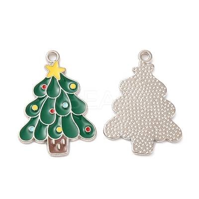 Christmas Alloy Enamel Pendants ENAM-D050-13B-01P-1
