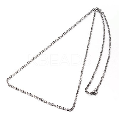 Tarnish Resistant 304 Stainless Steel Cable Chains Necklaces NJEW-O058-13P-1