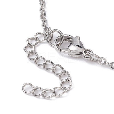 Tarnish Resistant 304 Stainless Steel Macrame Pouch Empty Stone Holder for Pendant Necklaces Making NJEW-JN04441-02-1