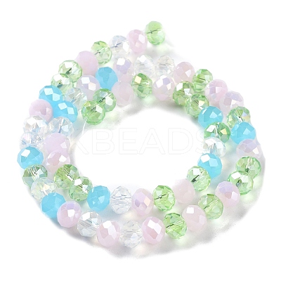 Glass Beads Strands EGLA-A034-M8mm-50-1