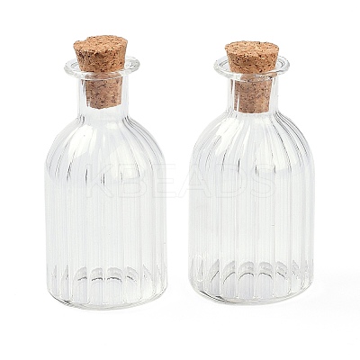 Glass Cork Bottles LS-AJEW-O032-07-1
