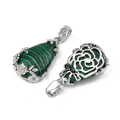 Natural & Synthetic Gemstone Pendants G-P393-P-1