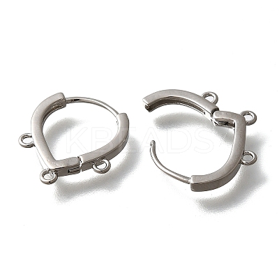 Brass Stud Earring Findings LS-KK-Q035-08P-1