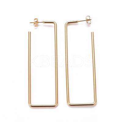 201 Stainless Steel Stud Earrings EJEW-F205-06G-B-1