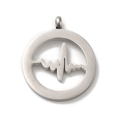 Non-Tarnish 304 Stainless Steel Pendants STAS-M311-08P-1