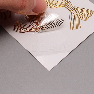 Bowknot Waterproof Paper Gift Tag Stickers DIY-WH0258-85-1
