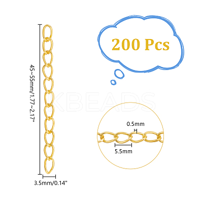 200 Strands Iron Chain Extender CH-UN0001-01G-1