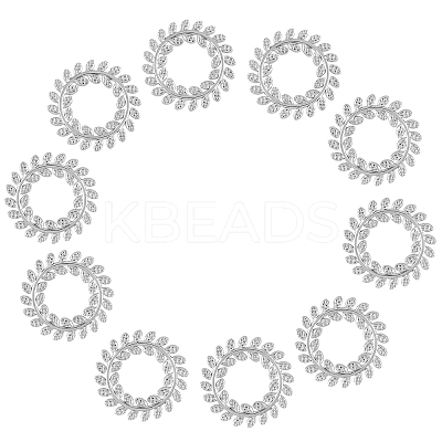 10Pcs 304 Stainless Steel Linking Rings STAS-DC0011-51-1