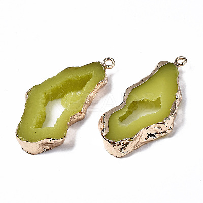 Druzy Resin Pendants LS-RESI-R428-018A-1